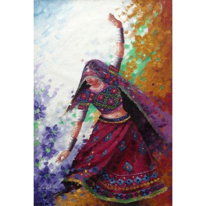 Bandah Ali, 24 x 36 Inch, Acrylic on Canvas, Figurative-Painting, AC-BNA-026